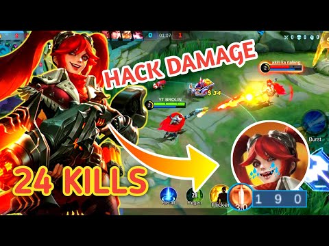 24 Kills Layla !! Layla Best Build Hack Damage 💪 Build Top One Global Layla ~ Mobile Legends ⚡