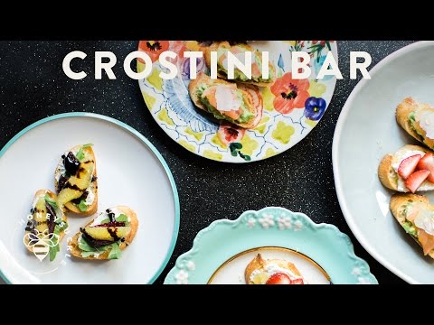 Crostini Bar 1/5 - A Sweet & Savory Crostini Bar Party - Honeysuckle