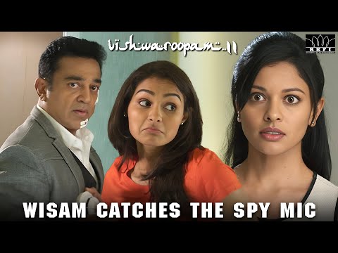 Vishwaroopam 2 | Wisam Catches the Spy Mic | Hindi |Kamal Hassan| Andrea Jeremiah | RKFI