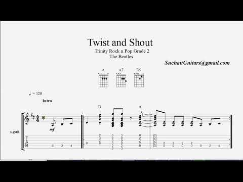 Twist and Shout (full track) - Trinity Rock n pop grade 2 guitar lesson