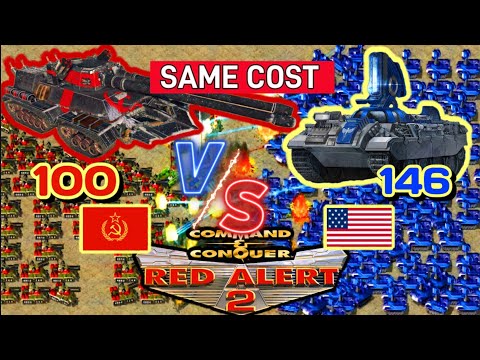 Apocalypse [100] vs [146] Prism Tank - Red Alert 2