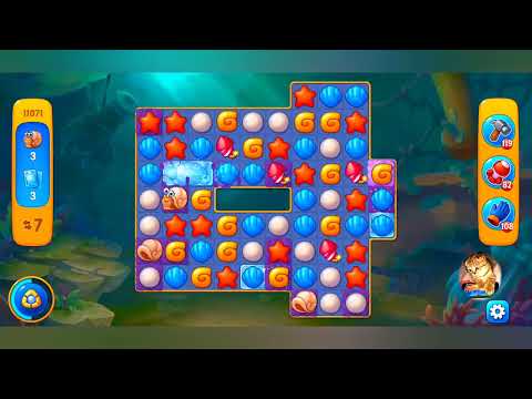 фишдом 2023  #  11071 уровень - прохождение без бустеров # Fishdom,   11071  level - no Boosters.