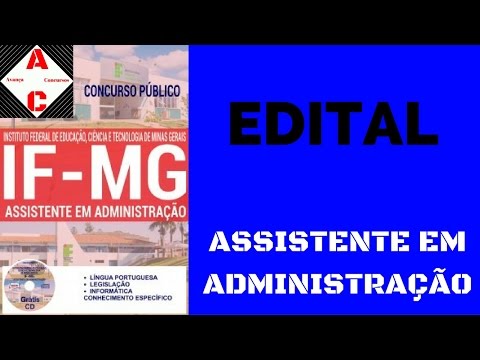 Edital Concurso IF-MG 2016 - Assistente em Administração