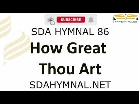 How Great Thou Art Instrumental With Lyrics | SDA HYMNAL 86