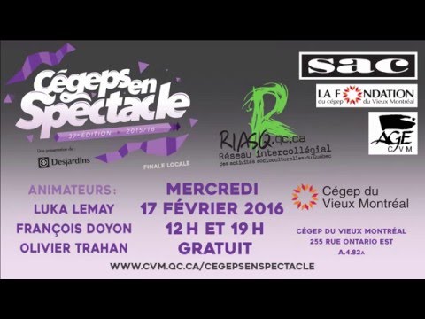 Cégeps en Spectacle CVM 2015-2016
