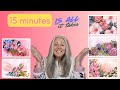 15 Minutes Is All It Takes To Paint Beautiful Abstract Florals
