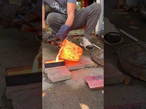 Melting And Casting Copper Bars