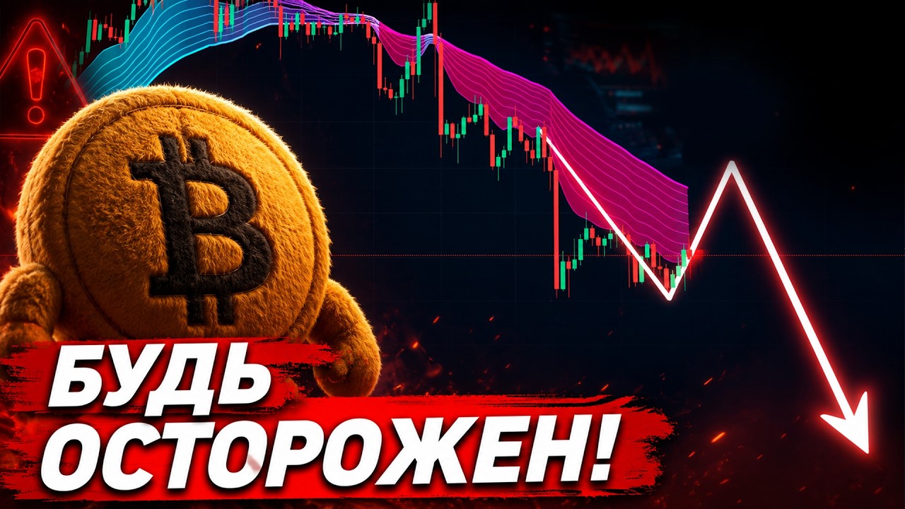 🚨ВАЖНО, БИТКОИН СМЕНИЛ ТРЕНД НА НИСХОДЯЩИЙ!