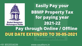 How to pay BBMP Property Tax Payment 2021 2022 with receipt- [QUICK and EASY METHOD]