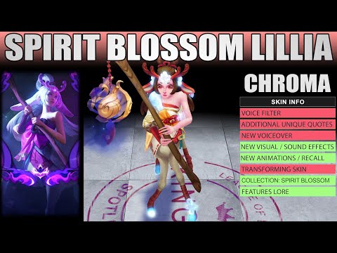 Spirit Blossom Lillia Ruby Chroma - League Of Legends