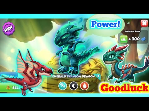 Hatched Emerald Phantom! || My 3rd Primal Dragon || Goodluck.[Dragon Mania Legends]
