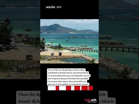 Khanh Hoa orders an end to tourism activities in Binh Ba, Hon Chut, and the Mui Hoi area