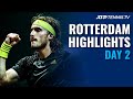 Tsitsipas, Rublev Open Campaigns; Khachanov Faces Wawrinka | Rotterdam 2021 Highlights Day 2