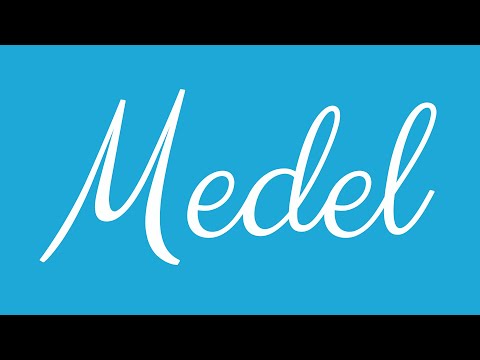 Learn how to Write the Name Medel Signature Style in Cursive Writing