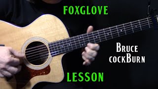 how to play &quot;Foxglove&quot; on guitar by Bruce Cockburn | acoustic guitar lesson tutorial