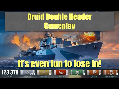 Druid is even fun to lose in! | World of Warships
