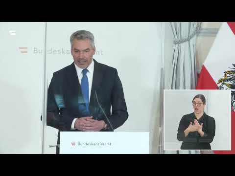 Karl Nehammer - Pressestatement von Bundeskanzler Nehammer (22.02.22)