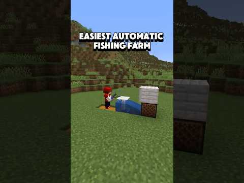 La fattoria di pesca automatica più semplice in Minecraft! #minecraft #sopravvivenza #fattoriemin...