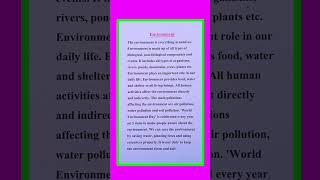 Essay On Environment in English | Environment Essay in English | Short Essay On Environment