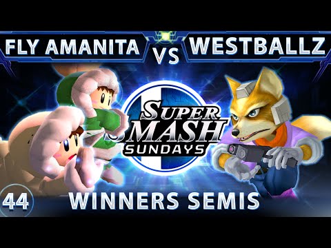 SSS 44 - Fly Amanita (Ice Climbers) Vs. Tempo Westballz (Fox) SSBM Winners Semis - Smash Melee