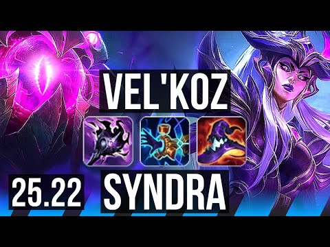 VEL'KOZ vs SYNDRA (MID) | EUW Master | 25.22