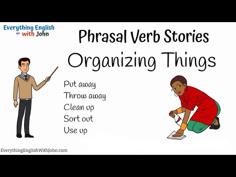 Vocabulary | Organizing Things: Phrasal Verbs in English Conversation #phrasalverbs