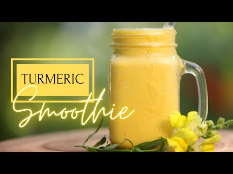 Turmeric Smoothie 🍍 Pre or Post Workout Recipe |  Meal replacement