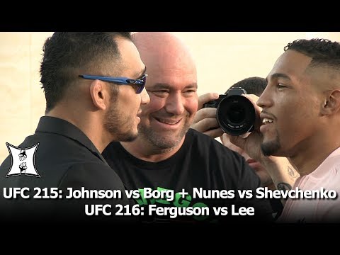 Staredowns: UFC 215’s Johnson vs Borg + Nunes vs Shevchenko; UFC 216’s Ferguson vs Lee (HD / Full)