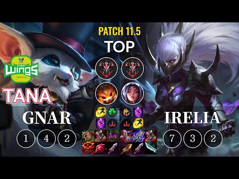 JAG TaNa Gnar vs Irelia Top - KR Patch 11.5