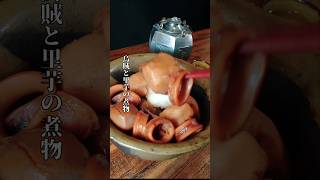 酒と肴と独酌と。『烏賊と里芋の煮物』#飯テロ#shorts