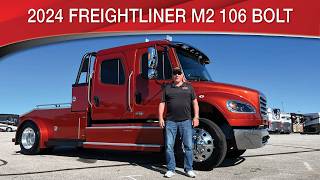 A preview image of the linked video showcasing 2024 Freightliner M2 106 Bolt