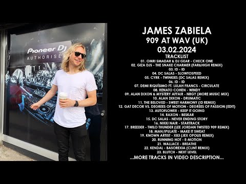 JAMES ZABIELA (UK) @ 909 at WAV (UK) 03.02.2024