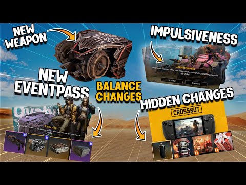 First Look at the New Crossout Melee Minelayer, Evenpass, Balance Changes, Roadmap & More News..