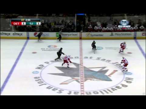 Full OT Feb 28 2013 Detroit Red Wings vs SJ Sharks NHL Hockey