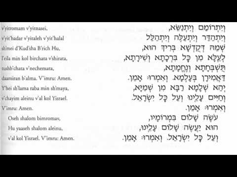 How to recite Mourner's Kaddish