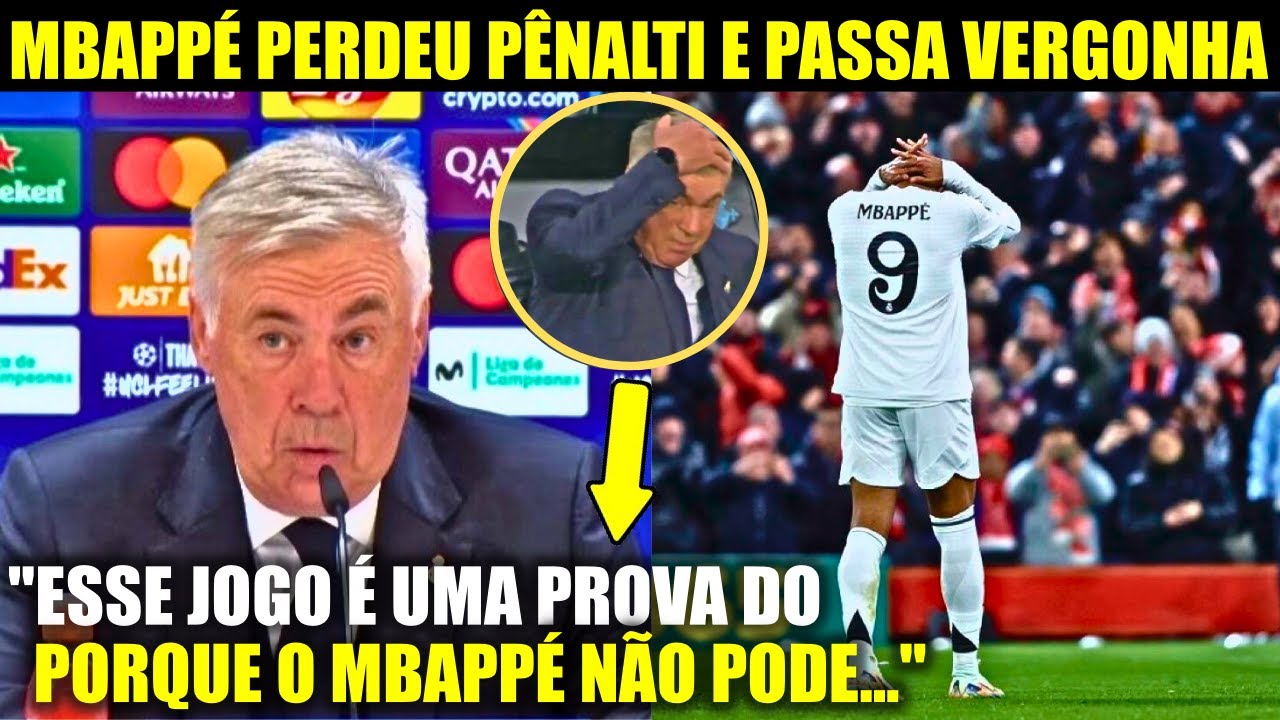 🚨EITA! Olha o que o ANCELOTTI falou SOBRE O PÉSSIMO JOGO DO MBAPPÉ CONTRA O LIVERPOOL!