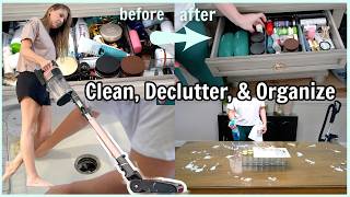 Satisfying DEEP CLEAN + DECLUTTER +ORGANIZE  Declutter + Reset My Home