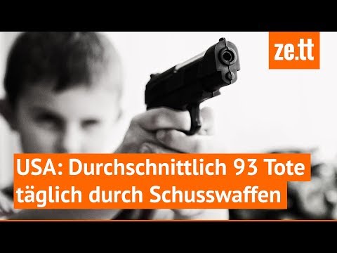 Durchschnittlich 93 Menschen sterben täglich in den USA durch eine Schusswaffe