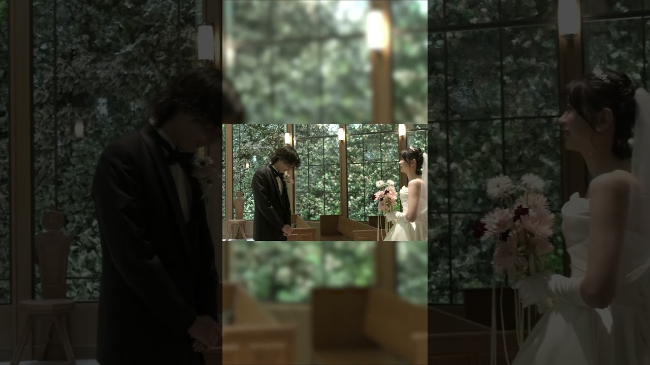 新郎が途端に泣き出した理由#結婚式 #花嫁  #結婚 #wedding  #ウェディングドレス