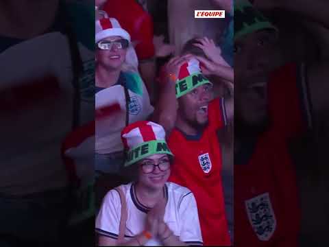 🥳 La joie des supporters anglais après le but de Jude Bellingham #shorts #coupedumonde #football