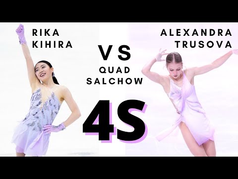 Rika KIHIRA vs Alexandra TRUSOVA: QUAD SALCHOW (4S)