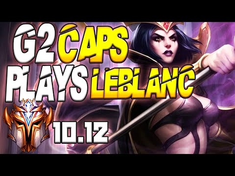 G2 Caps Plays LeBlanc vs Kassadin Mid Lane - 10.12