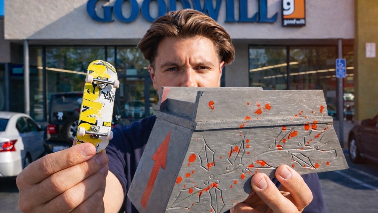 I Turned Random Thrift Store Finds into Fingerboard Spots!