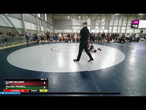 65 Lbs Champ. Round 1 - Claire DiCugno, WA Vs Veloria Pannell, CA 5955