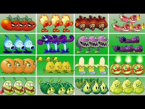 Tournament Team 04 color Plants Max Level Who Will Win PvZ 2 Battlez