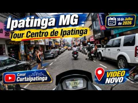 Centro de Ipatinga MG | Tour de Moto | Muitas Placas de "Vende-se" no Comércio?