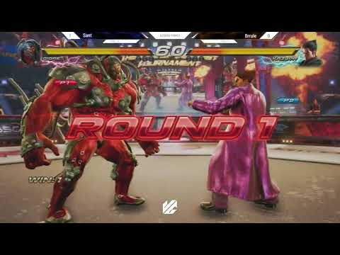Sant (Gigas) vs Brrule (Hwoarang/Kazuya) Tekken 7 local Week06
