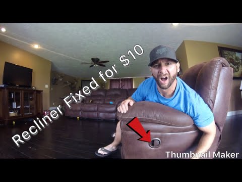 Recliner Cable Repair Quick And Cheap!!!!