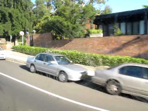STA (Sydney Buses) Mercedes Benz O405NH CNG Climbing up Slope