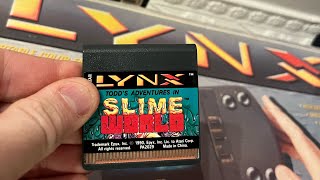 Atari lynx Todd’s adventures in slime world gameplay, on original hardware, sorry😂